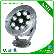 Aluminium + acier inoxydable 9w rgb led lampe projecteur c120 efficacité à bas prix avec une haute preuve